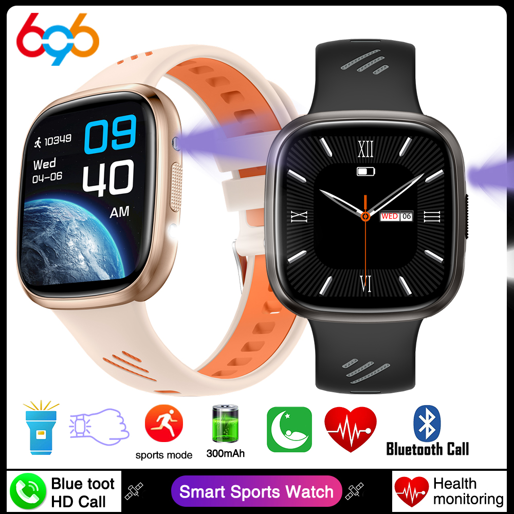 Smartwatch Purple Watches For Women - Jam Tangan Pintar Pria Panggilan BT