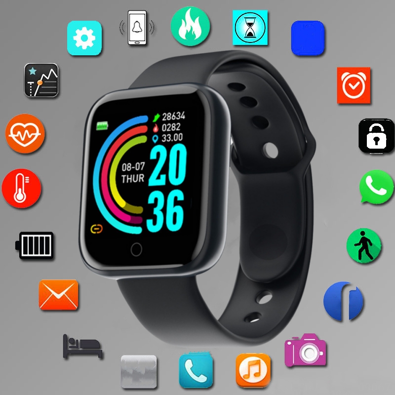 Smartwatch Watches For Men Digital - Jam tangan pintar olahraga pria dan