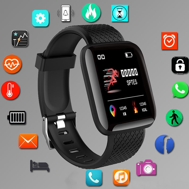 Smartwatch Watches For Men Digital - Jam Tangan Pintar Olahraga Gelang Kebugaran