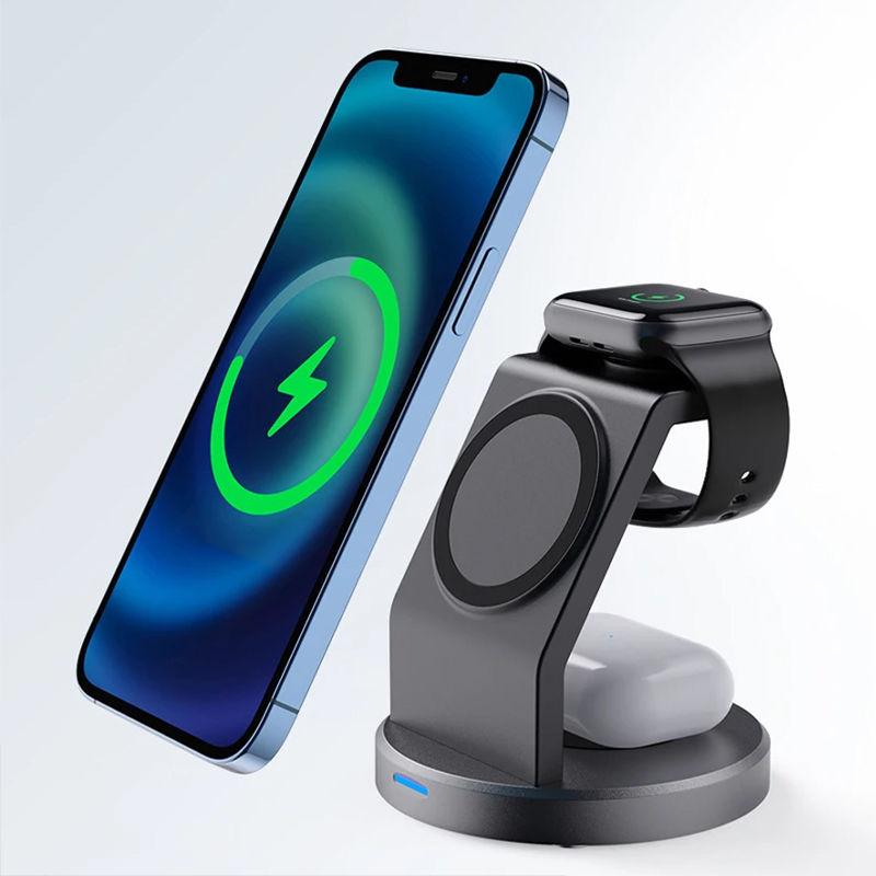 Smartwatch Phone Watches - Stasiun Pengisian Daya Nirkabel 3 in