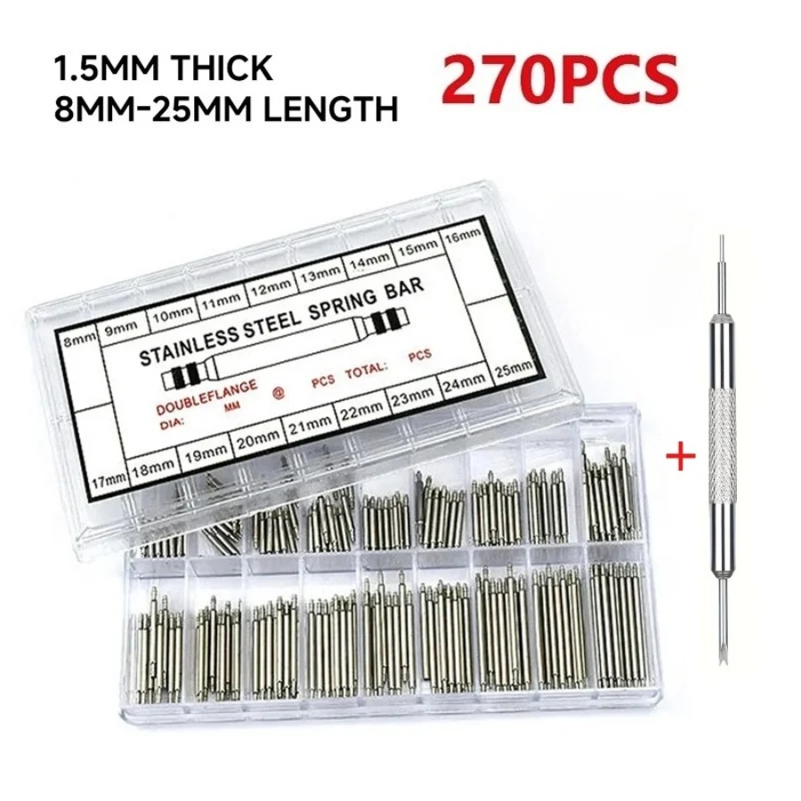 Spring Bar Tool - 270 Buah/Kotak Batang Pegas Baja Tahan