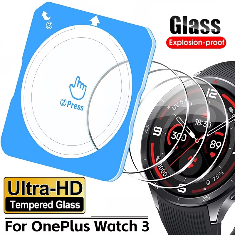 Smartwatch Oneplus Watches - Kaca Tempered 9H yang Mudah Dipasang