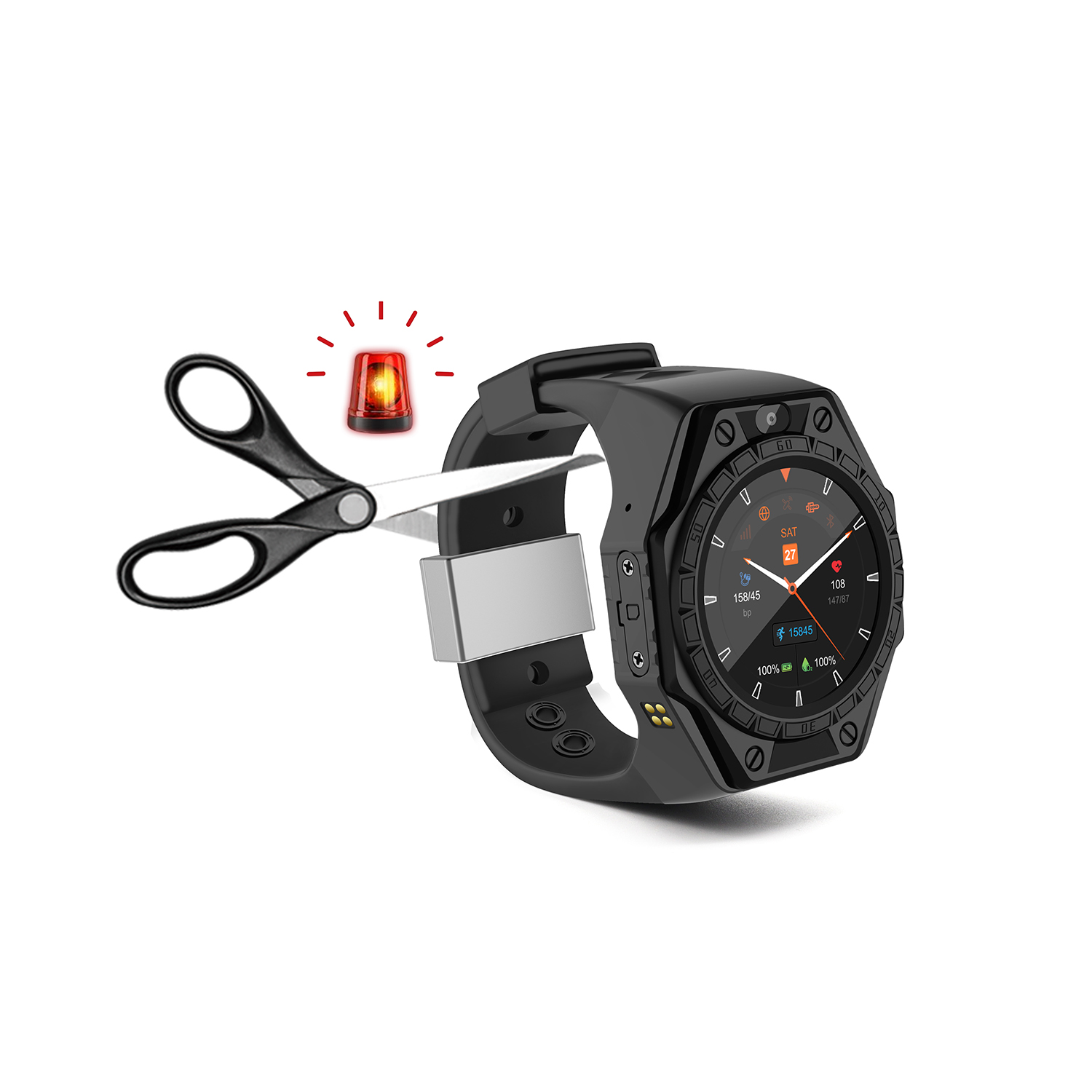 Hybrid Smartwatch - Jam Tangan/Pita Tangan/Gelang Pintar Pelacak Hibrida