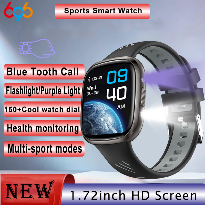 696 Jam Tangan Pintar Panggila - Smartwatch Purple Watches For Women ulasan dan harga