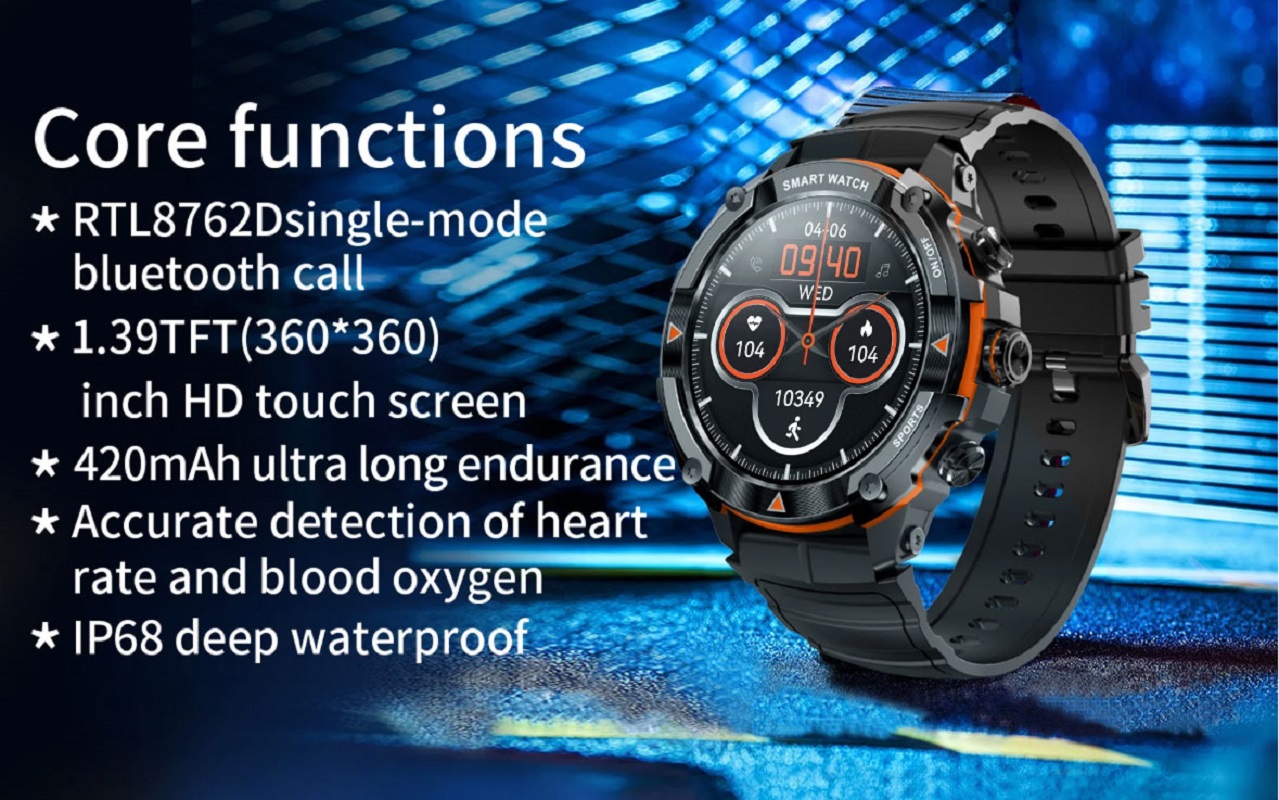 Jam tangan pintar 1.43 layar A - Watch Vs Smartwatch ulasan dan harga