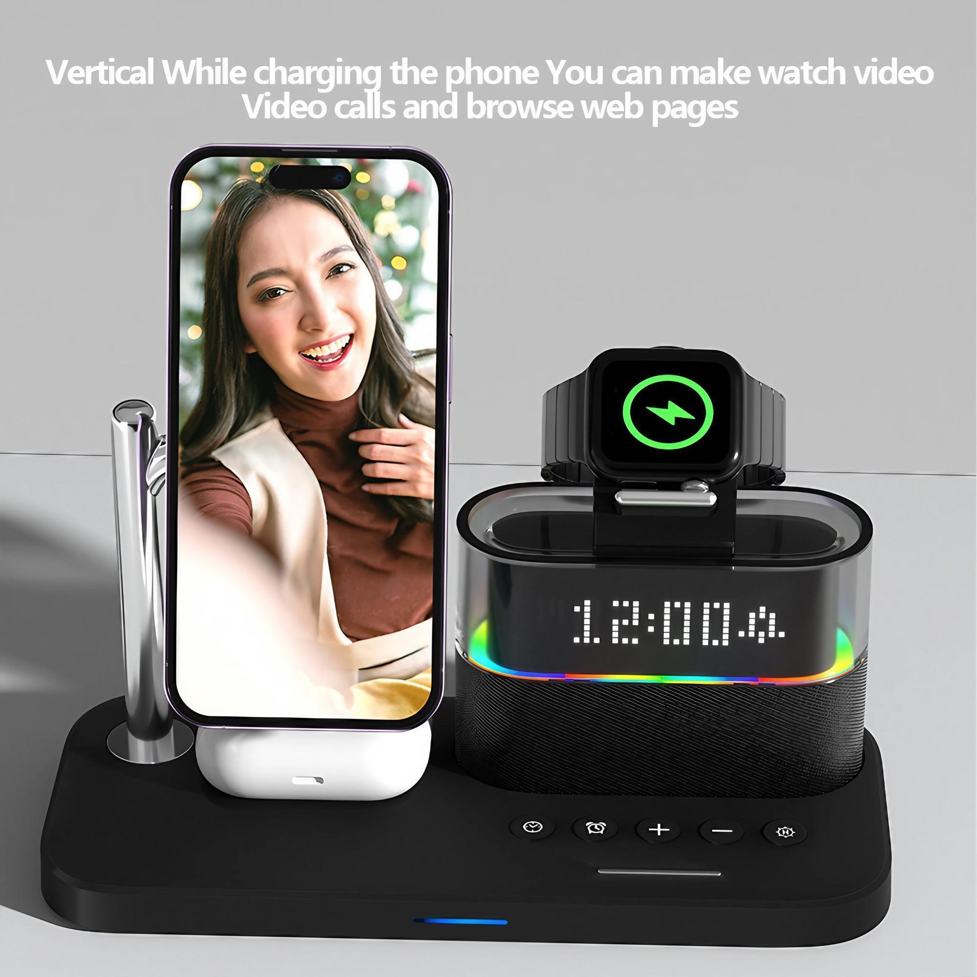 Stasiun Pengisian Daya Nirkabe - Smartwatch Phone Watches ulasan dan harga
