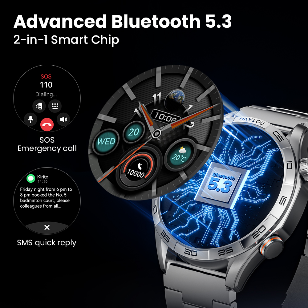 HAYLOU Solar 5 Jam Tangan Pint - Hybrid Smartwatch ulasan dan harga
