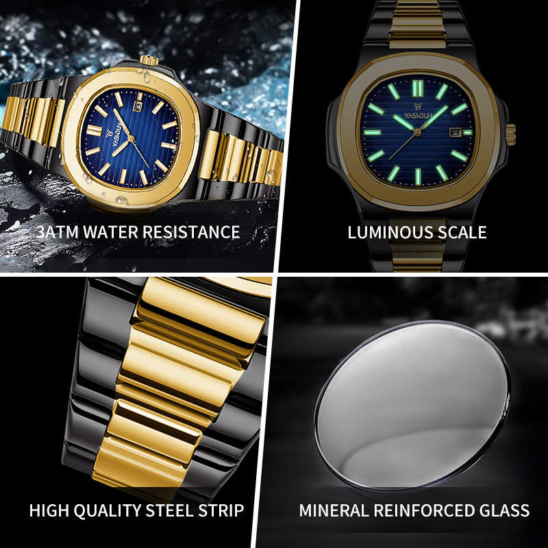 Jam Tangan Pria Fashion Square - Smartwatch Luxury Watches For Men ulasan dan harga