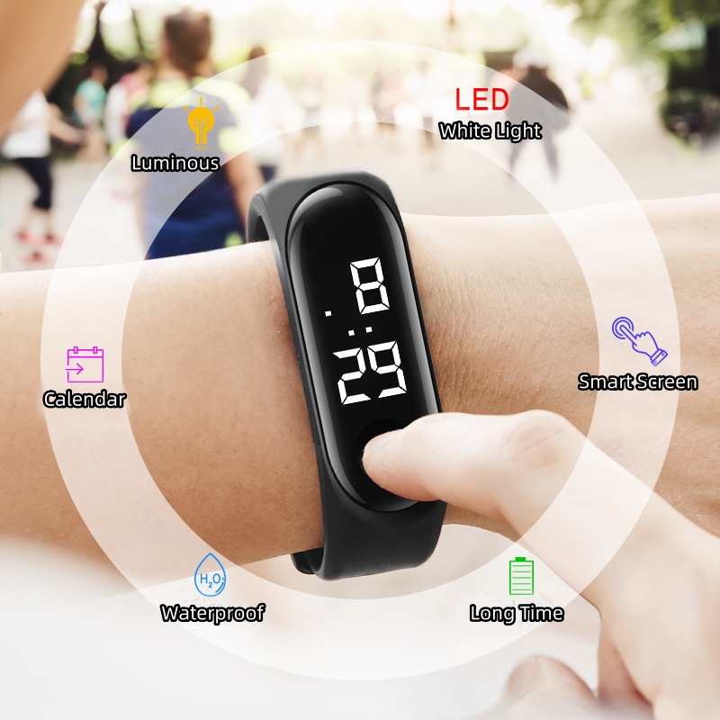 Jam Tangan Digital LED Sentuh  - Smartwatch Digital Watches For Kid Boy ulasan dan harga