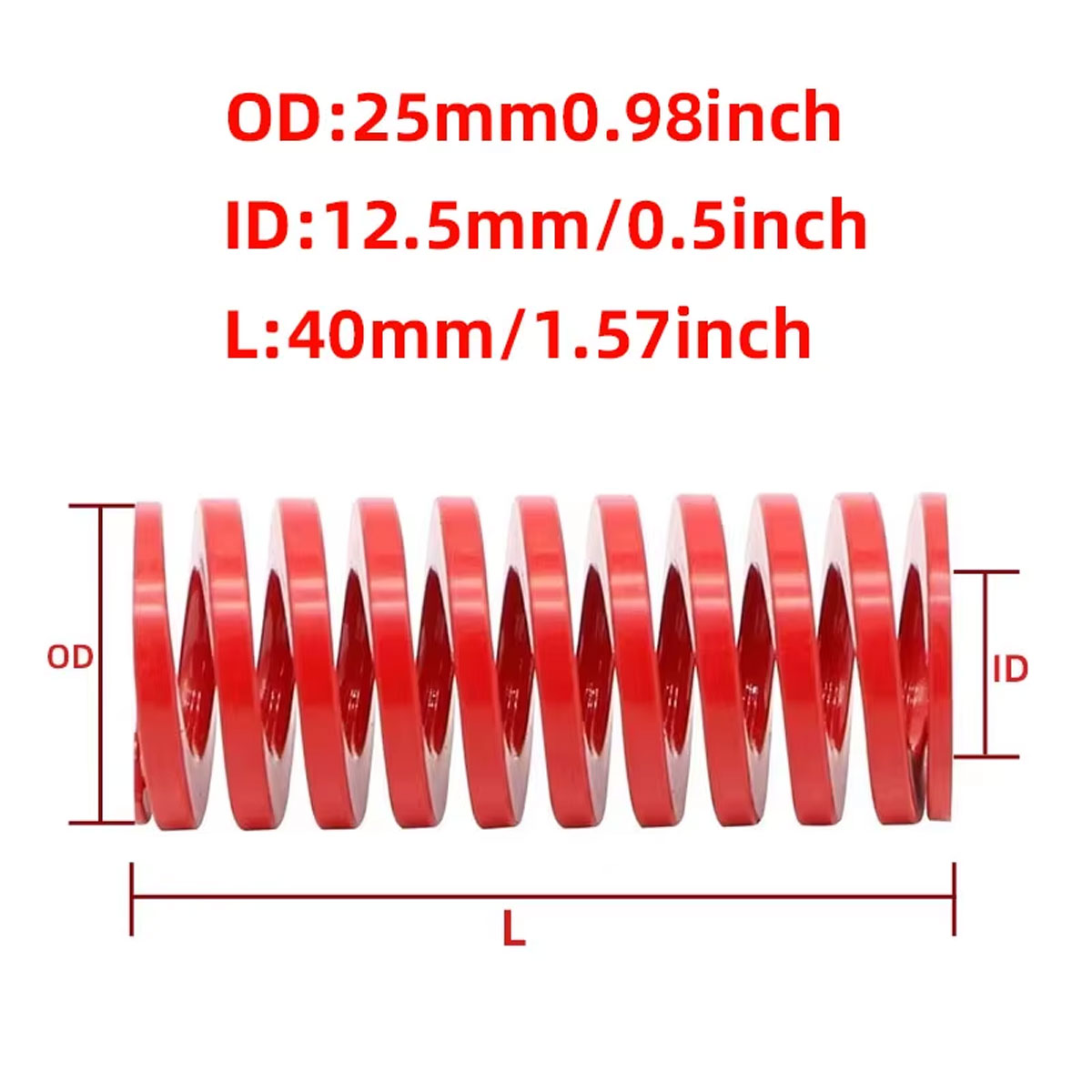 2 Buah Pegas Spiral Merah 25mm - Spring Bar Tool ulasan dan harga