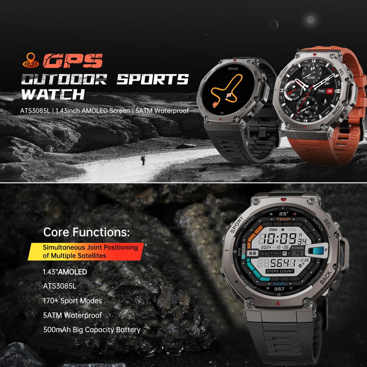 Jam tangan pintar militer bawa - Watch Vs Smartwatch ulasan dan harga