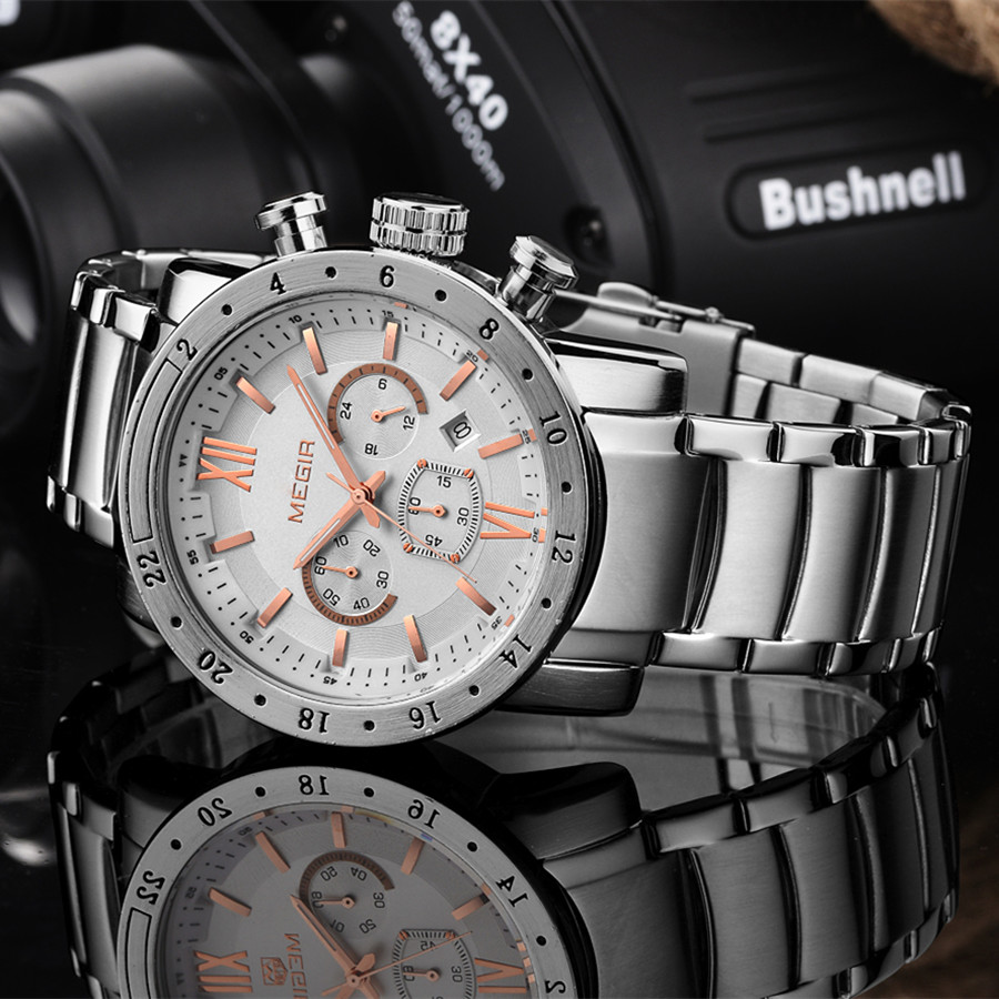 MEGIR Jam Tangan Kasual Baja T - Smartwatch Watches For Men Digital ulasan dan harga