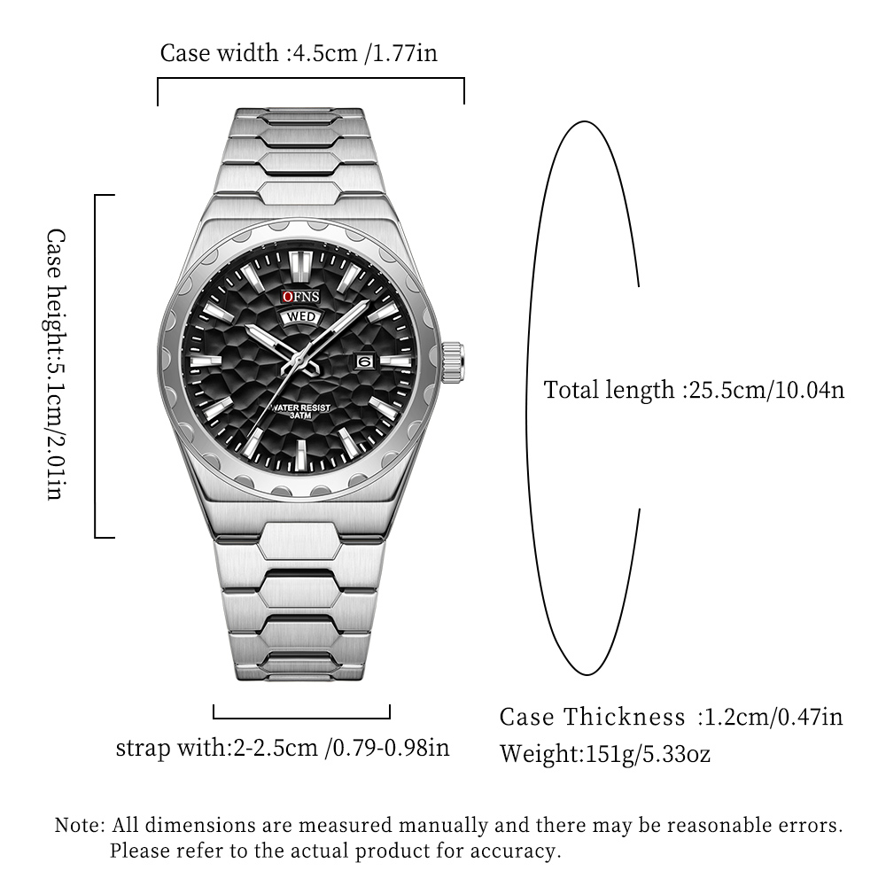 Jam Tangan Pria OFNS Bisnis Qu - Smartwatch Luxury Watches For Men ulasan dan harga
