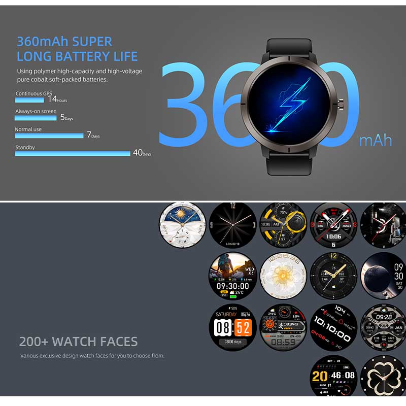 Jam Tangan Pintar GPS 2026 AMO - Hybrid Smartwatch ulasan dan harga