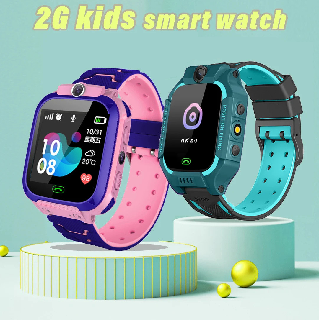 Q12 jam tangan pintar anak 2G  - Smartwatch Digital Watches For Kid Boy ulasan dan harga