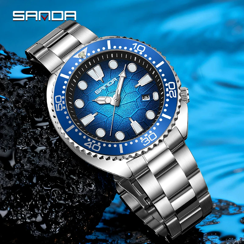 SANDA Jam Tangan Kuarsa Pria F - Smartwatch Luxury Watches For Men ulasan dan harga