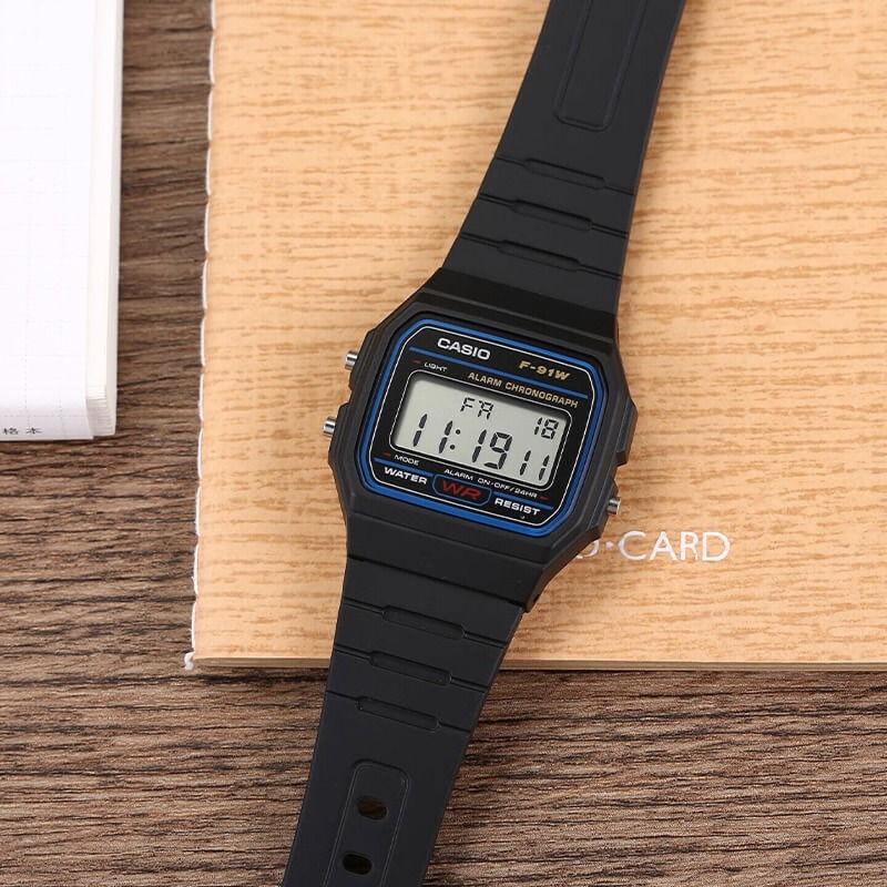 Casio F-91W-1 Jam Tangan Perse - Watch Display Pillow ulasan dan harga
