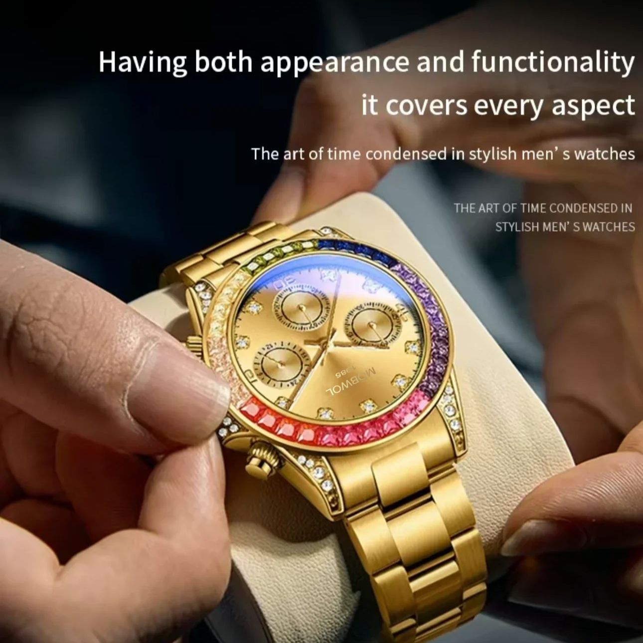 Jam Tangan Pria MOBWOL Baru Ja - Smartwatch Luxury Watches For Men ulasan dan harga