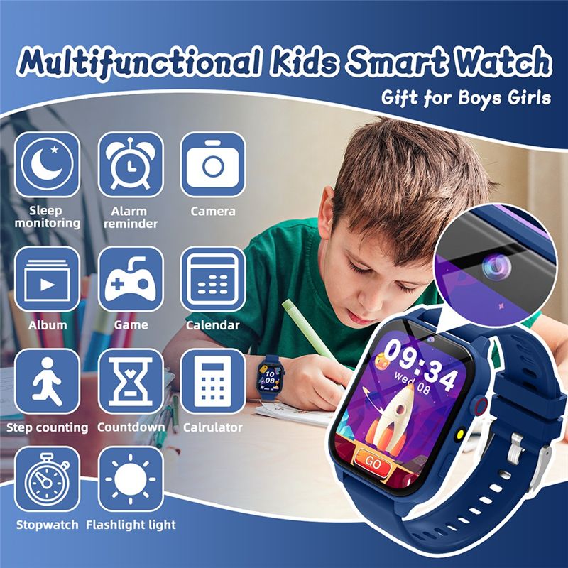 BNVN-Jam Tangan Pintar Anak-an - Smartwatch Watches Useful Gift For Boys ulasan dan harga