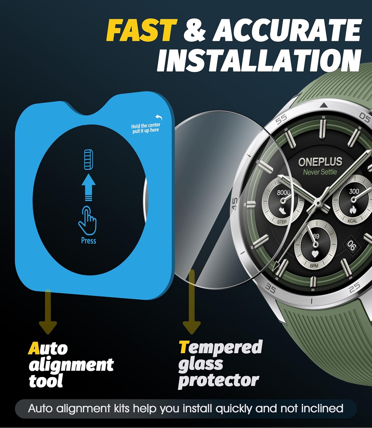 Kaca Tempered 9H yang Mudah Di - Smartwatch Oneplus Watches ulasan dan harga