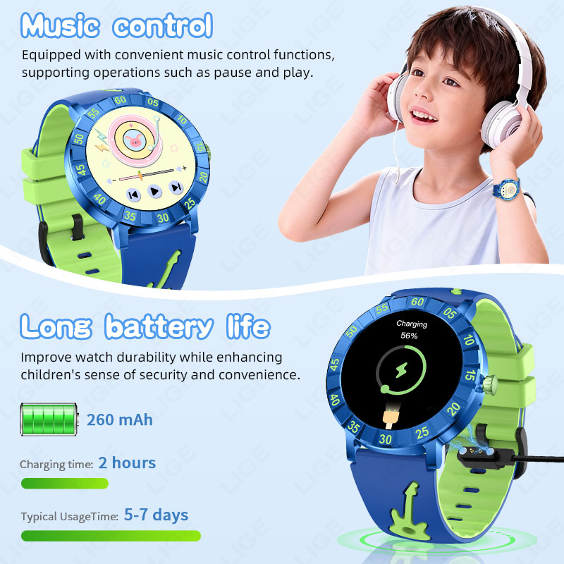 Jam Tangan Pintar Anak LIGE 20 - Smartwatch Watches Useful Gift For Boys ulasan dan harga